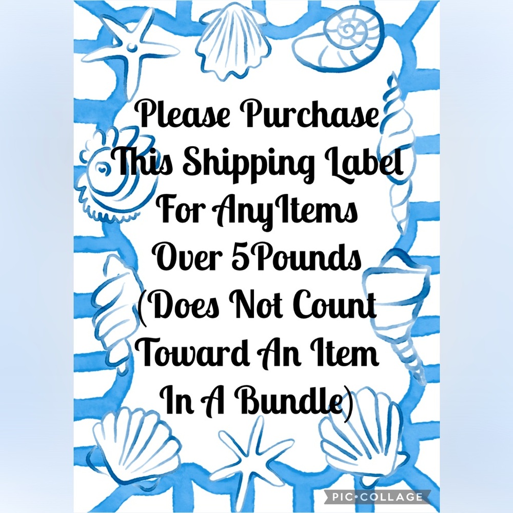 Purchase This Shipping Label For Bundles/Items Over 5 Pounds